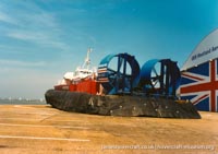 AP1-88 hovercraft promotional day by BHC -  (credit: The <a href='http://www.hovercraft-museum.org/' target='_blank'>Hovercraft Museum Trust</a>).